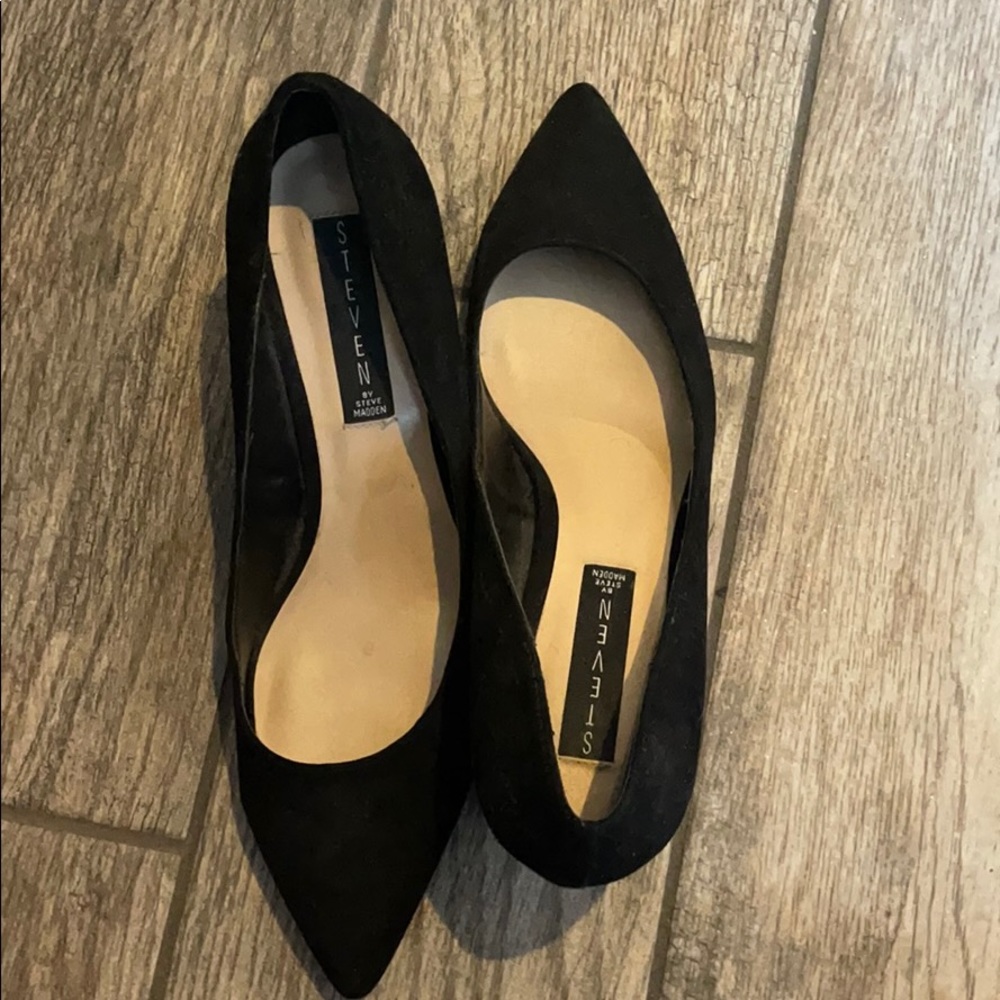 Suede Pointed Block Heel Like New - image 4